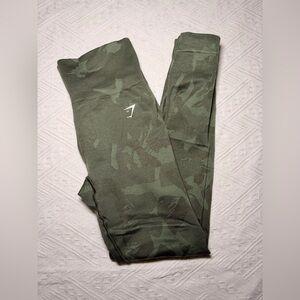 Gymshark light green Camouflage Leggings